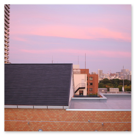 Flachdach mit Steildach