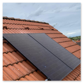 PV-Anlage auf Einfamilienhaus