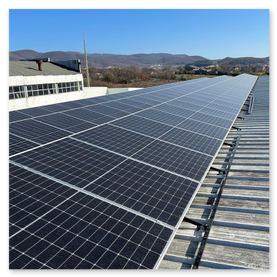 PV-Anlage auf einem Flachdach